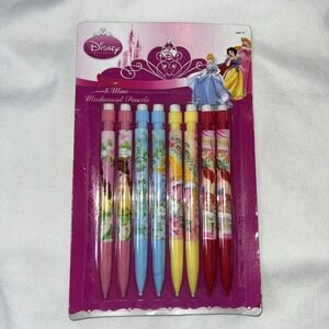 Vintage Disney Princesses 8 Mini Mechanical Pencils‎ School Supplies 2009